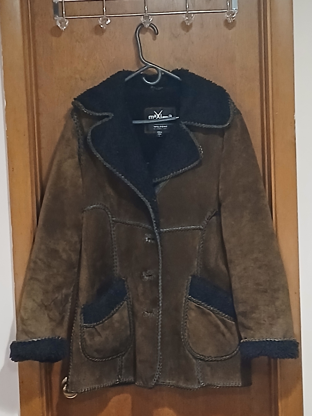 Wilson Brown Suede Teddy-Lined Jacket
